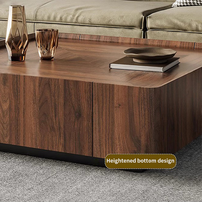 Bkoksety Italian minimalist walnut color coffee table | Wayfair